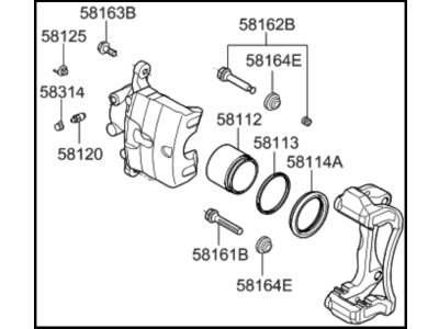 2016 Kia Optima Brake Caliper - 58190D5A10