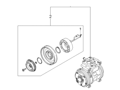 Kia Sportage A/C Compressor - 0K01B61450C