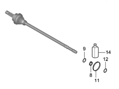 2023 Kia Sportage CV Joint - 496R1N7000