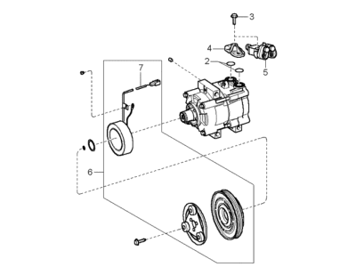 Kia 1K2A661450A Air Conditioner Compressor Assembly