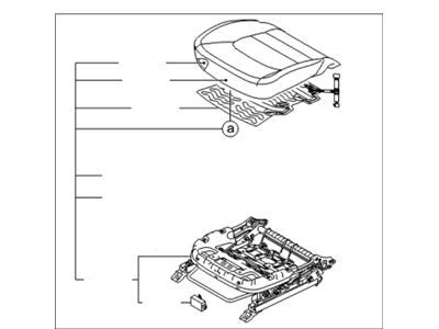 Kia 882001W140BDP Cushion Assembly-Front S