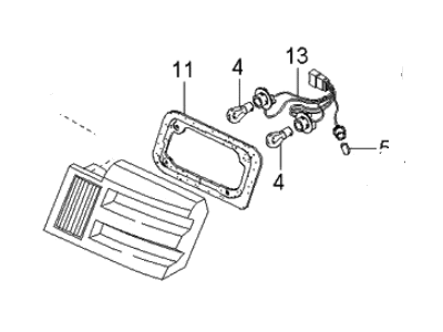 2001 Kia Optima Back Up Light - 924203C001