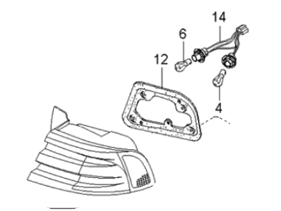 2002 Kia Optima Back Up Light - 924113C021