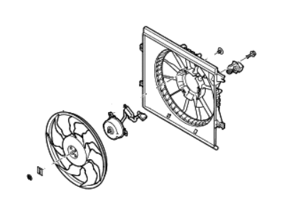 2010 Kia Soul A/C Condenser Fan - 253802K150