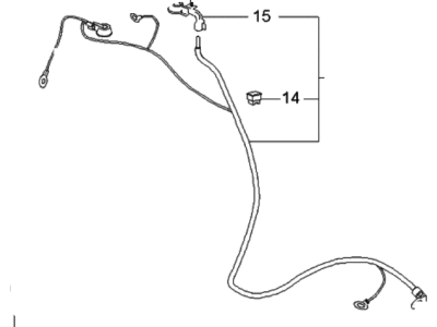 2002 Kia Optima Battery Cable - 372003C021