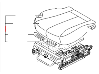 Kia 882004D312AGV Cushion Assembly(W/O Track