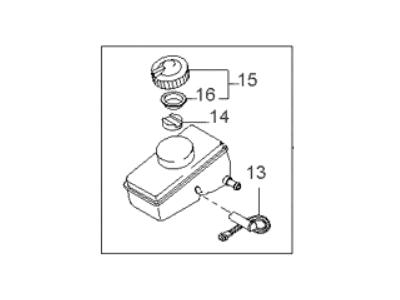 2001 Kia Sportage Brake Master Cylinder - 0K08A43550A