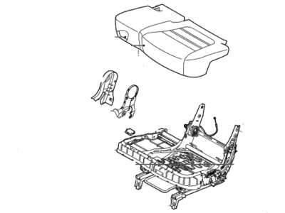 Kia 89100C6860C67 Cushion Assembly-2ND Sea