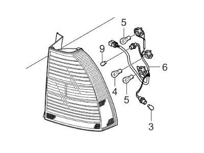 2005 Kia Sportage Back Up Light - 924011F021