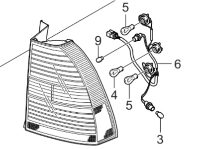 2005 Kia Sportage Back Up Light - 924021F020