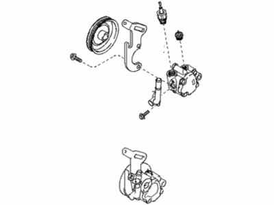 2001 Kia Rio Power Steering Pump - 0K30B32650B