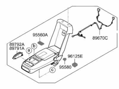 2019 Kia K900 Armrest - 89905J6DC0RF2