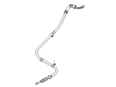 2000 Kia Sportage Parking Brake Cable - 0K04544410C