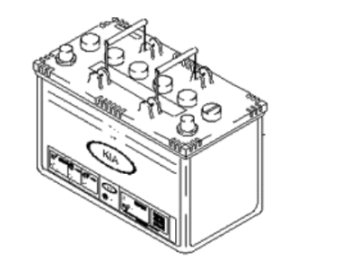 Kia 0K55518520 Battery-Sedona