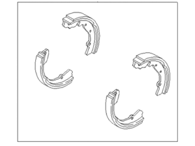 Kia 0K0452638Z Rear Brake Shoe Set