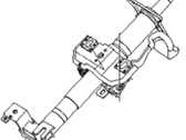 Kia Spectra Steering Column - 563102F100 Column Assembly-Steering