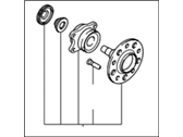 Kia Optima Wheel Hub - 527303K000 Rear Wheel Hub & Bearing Assembly