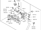 Kia Spectra Intake Manifold - 2831023890 Manifold Assembly-Intake