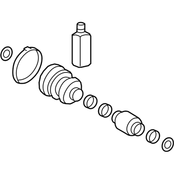 49542K4000 Genuine Kia Boot Kit-Fr Axle DIF