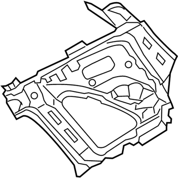 716601u050 Genuine Kia Panel Assembly-quarter Inner Upper