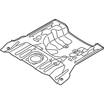 65511B2000 Genuine Kia Panel-Rear Floor