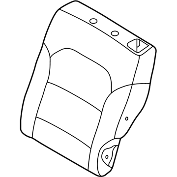 89350G5000 Genuine Kia Pad Assembly-Rear Seat Back