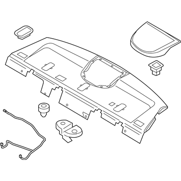 Kia 856103F09026 Trim Assembly-Package Tray