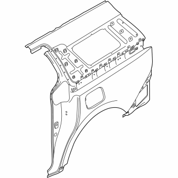 Kia 71503R0C00 Panel Assembly-Quarter O