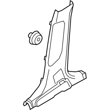 Kia 85835P2000WK Trim Assembly-Ctr Pillar