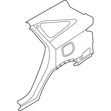 Kia 71503R5C00 Panel Assembly-Quarter O