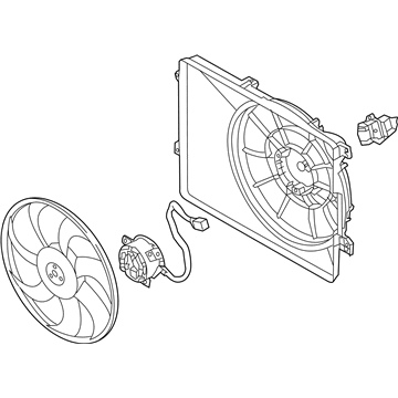 2022 Kia Sportage Cooling Fan Assembly - 25380D3100
