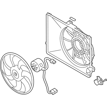 2006 Kia Rondo Cooling Fan Assembly - 253801D200
