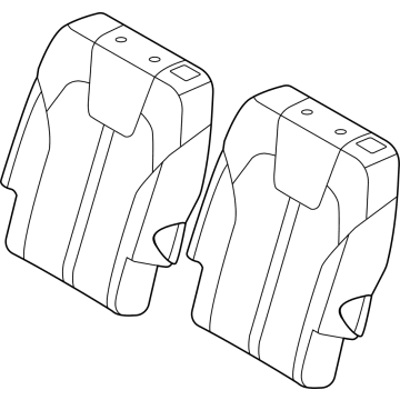 Kia 89300P2540MRL Back Assembly-2ND Seat,L