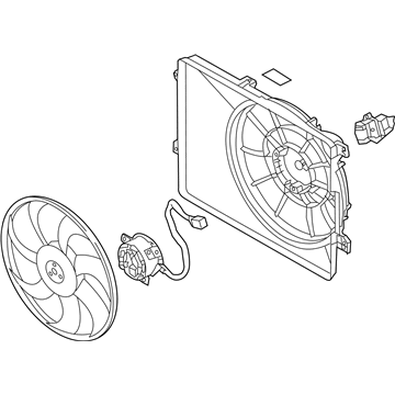 2014 Kia Sportage Cooling Fan Assembly - 253802S550