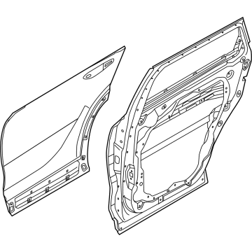 Kia 77003R5001 Panel Assembly-Rear Door