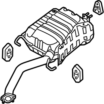 2010 Kia Sorento Muffler - 287101U350