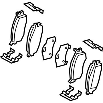 2011 Kia Rio Brake Pad Set - 581011GA00