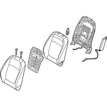 Kia 88300Q5000A7B BACK ASSY-FR SEAT,LH