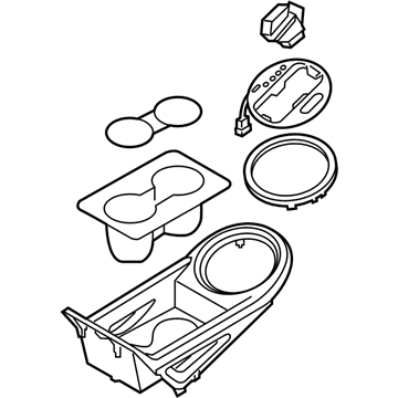 Kia 846503WBB0GA9 Cover Assembly-Console U