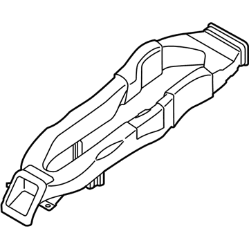 Kia 970103W000 Duct Assembly-Rear Ventilator