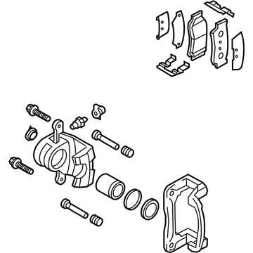 Kia Brake Caliper Bracket - 582101U500