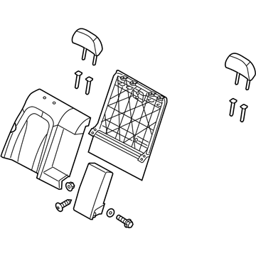 Kia 894004C980MA4 Back Assembly-Rear Seat RH