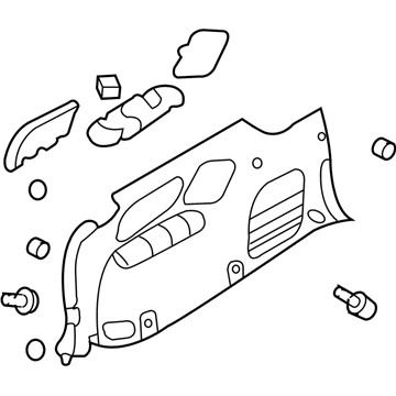 Kia 857404D182AD1 Trim Assembly-Luggage