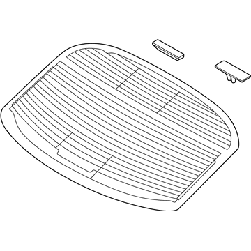 Kia 871104C010 Glass Assembly-Rear Window