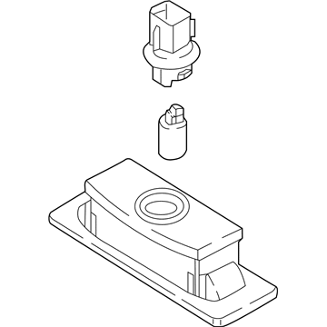 Kia 92501D9000 Lamp Assembly-License Plate