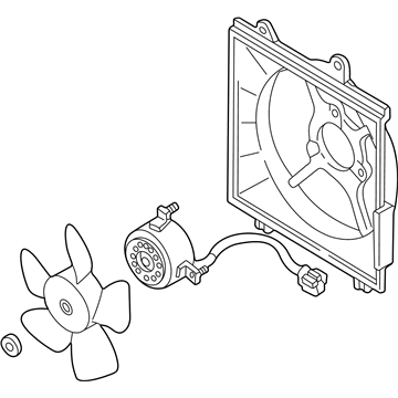 2004 Kia Spectra A/C Condenser Fan - 0K2AB15025B