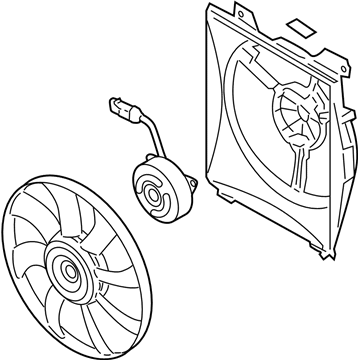 2011 Kia Rio A/C Condenser Fan - 977301G000