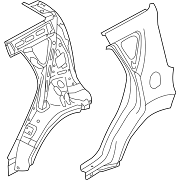 Kia 70100E4A40 Panel Assembly-Quarter Complete