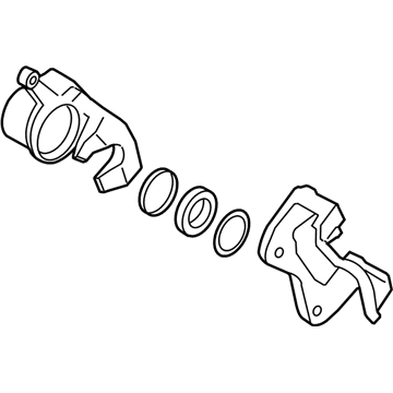 Kia 581802TA20 Front Brake Caliper Kit, Left