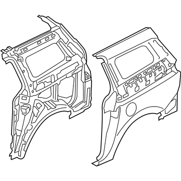 Kia 70100A9A00 Panel Assembly-Quarter Complete